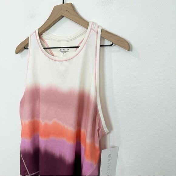 Athleta Shanti Printed Crop Tank in Sea Spray NWT size 2X Athletic - Picture 5 of 7